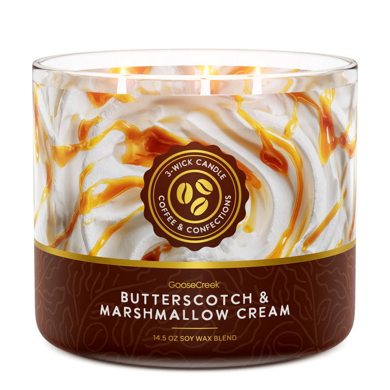 Butterscotch & Marshmallow Cream 3-Wick Candle Studio 5-0271